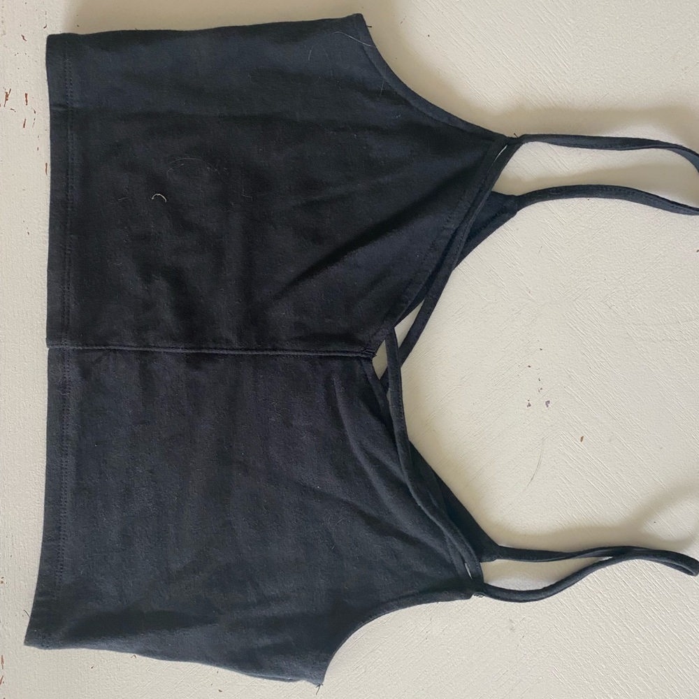 Hollister black crop top